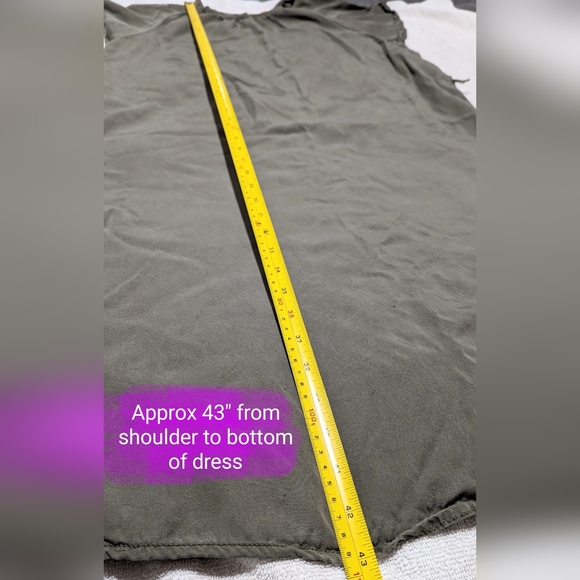 Joe Fresh size large army green straight dress, GUC - Picture 9 of 10